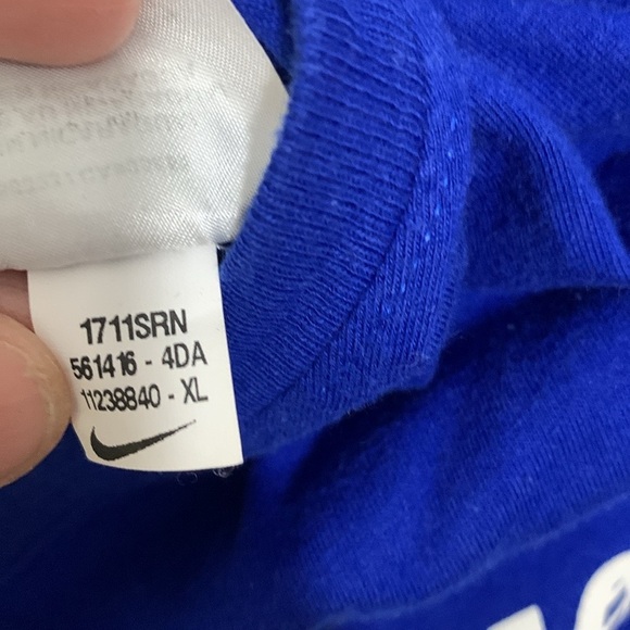 Nike NEW York City Royal Blue Screen Print Short Sleeve Tee size XL - Picture 11 of 11